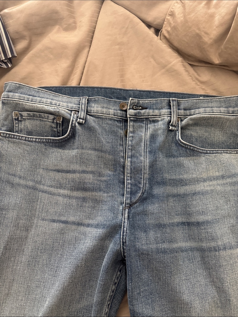 rag & bone Men’s Light Blue Slim Straight Jeans